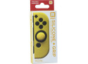 Joy Con Controller Silicone Skin - Rechts - Geel + Grips - Nintendo Switch - Switch OLED