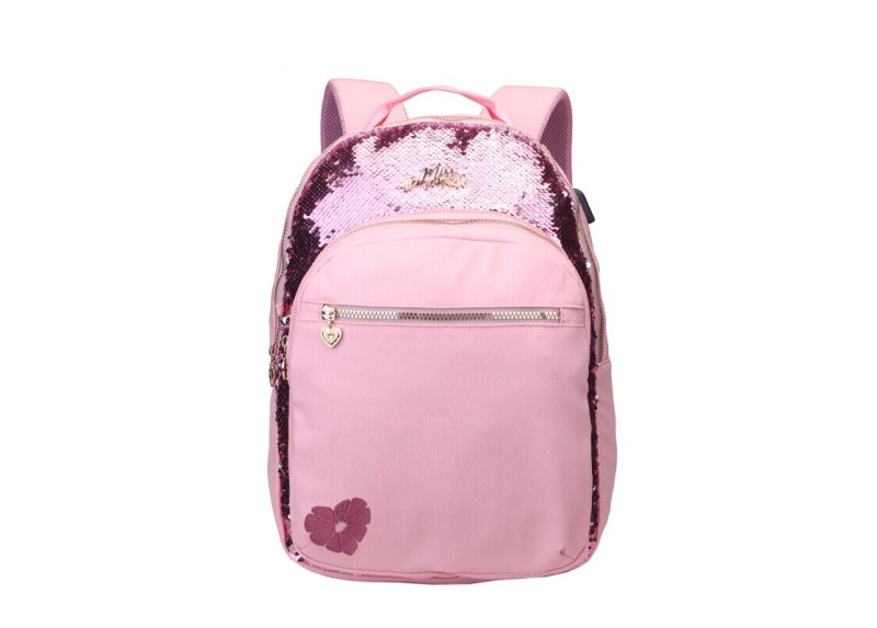Pink Sequins rugtas - 42 cm hoog Pink Sequins rugtas - 42 cm hoog