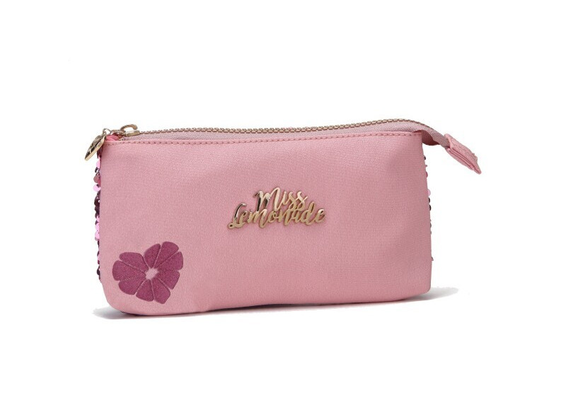 Pink Sequins etui - 22 cm breed Pink Sequins etui - 22 cm breed
