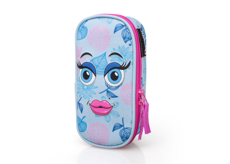 Eastwick - Etui Ovaal - Gezicht Full Lips - Blauw - 21 cm Eastwick - Etui Ovaal - Gezicht Full Lips - Blauw - 21 cm