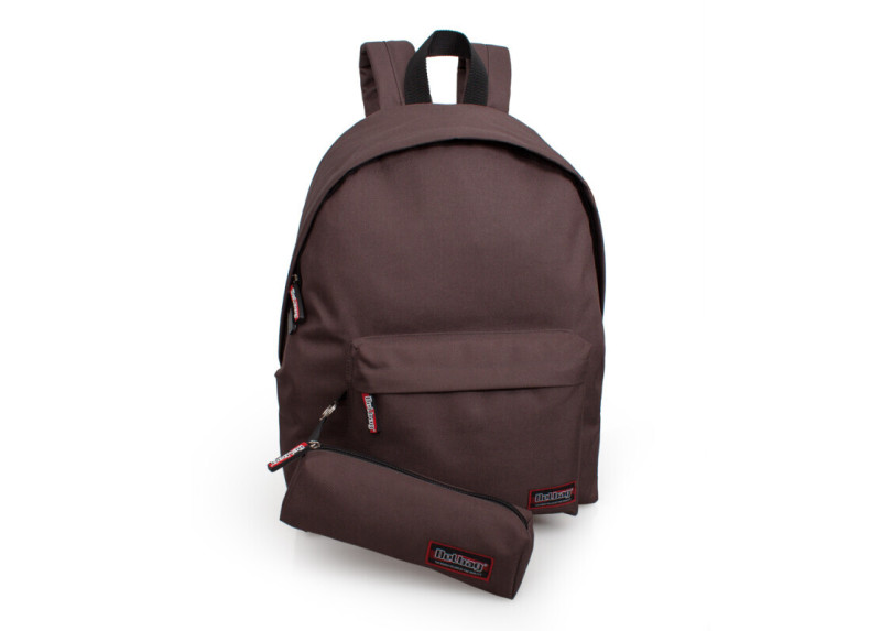 Delbag - Rugzak en Etui - Bruin - 43 cm Delbag - Rugzak en Etui - Bruin - 43 cm