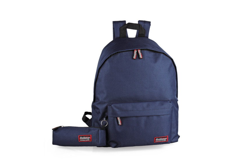 Delbag - Rugzak en Etui - Donkerblauw - 43 cm Delbag - Rugzak en Etui - Donkerblauw - 43 cm