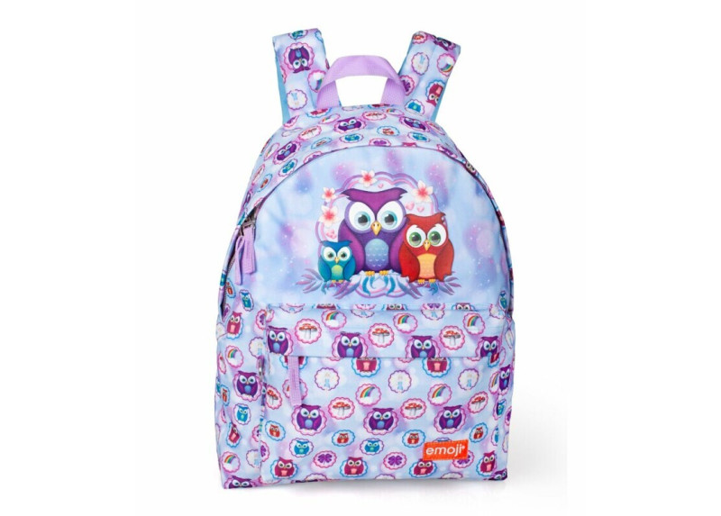 Uilen Emoji - Rugzak 43 cm hoog - Paars Uilen Emoji - Rugzak 43 cm hoog - Paars