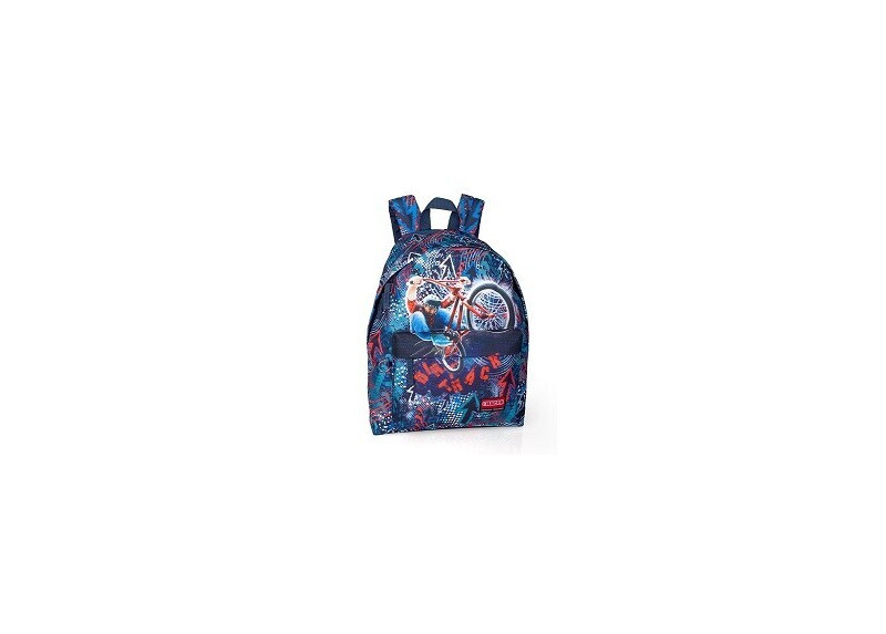 El Charro Biker - Rugzak 43 cm hoog - Blauw, Groen en Rood gekleurd El Charro Biker - Rugzak 43 cm hoog - Blauw, Groen en Rood gekleurd