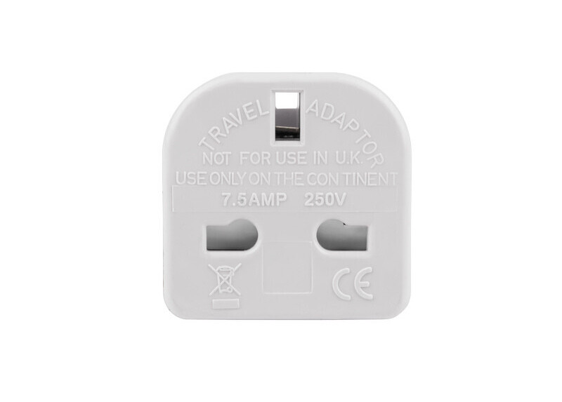 Natec Extreme Media - AC Reis Adapter - UK/EU - Wit Natec Extreme Media - AC Reis Adapter - UK/EU - Wit