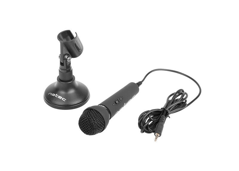 Natec Adder - Microfoon - Zwart Natec Adder - Microfoon - Zwart