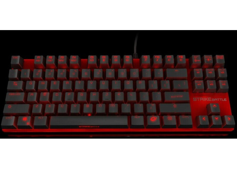 Ozone Strike Battle Black mechanisch gaming toetsenbord Brown Cherry - US Layout