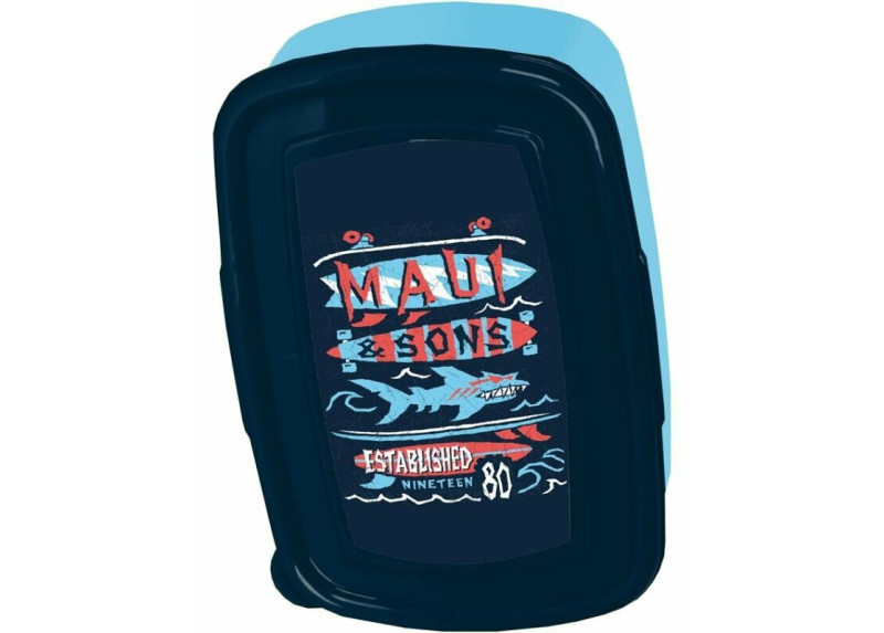 Maui & Sons - Broodtrommel - Blauw Maui & Sons - Broodtrommel - Blauw