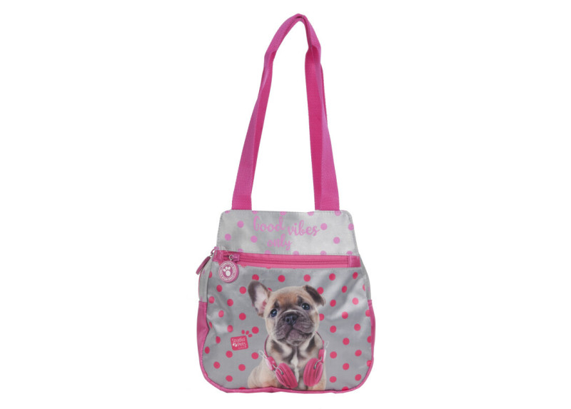 Studio Pets - Schoudertas - Franse Bulldog - voor Meisjes - 23 cm Studio Pets - Schoudertas - Franse Bulldog - voor Meisjes - 23 cm