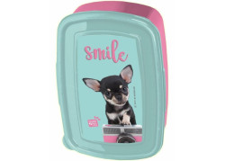 Studio Pets - Broodtrommel chihuahua Smile - Blauw en Roze
