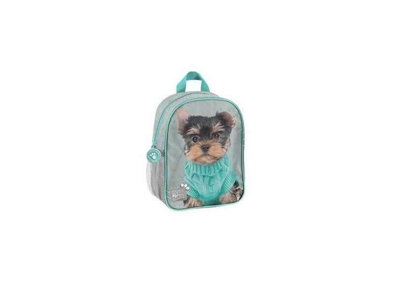 Studio Pets Rugzak - 28 cm hoog - Grijs en Groen gekleurd Studio Pets Rugzak - 28 cm hoog - Grijs en Groen gekleurd