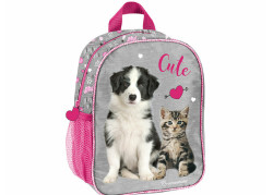 Rachael Hale Rugzak - 28 cm hoog - Grijs en Roze