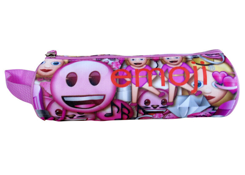 Emoji - Etui - Rond - Roze Smile - 21 cm Emoji - Etui - Rond - Roze Smile - 21 cm