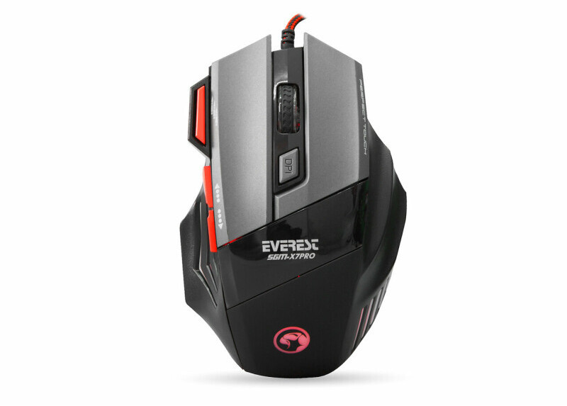 Everest SGM-X7 4800dpi gaming muis en muismat Everest SGM-X7 4800dpi gaming muis en muismat