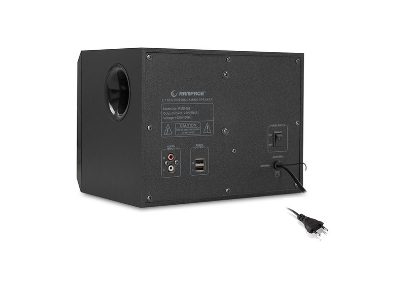 Rampage RMS-G8 bluetooth 2.1 speakerset - LED regenboog verlichting Rampage RMS-G8 bluetooth 2.1 speakerset - LED regenboog verlichting