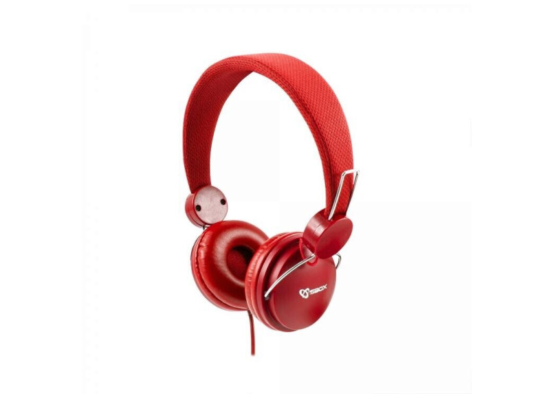 Sbox Koptelefoon HS-736R Strawberry, Red Sbox Koptelefoon HS-736R Strawberry, Red