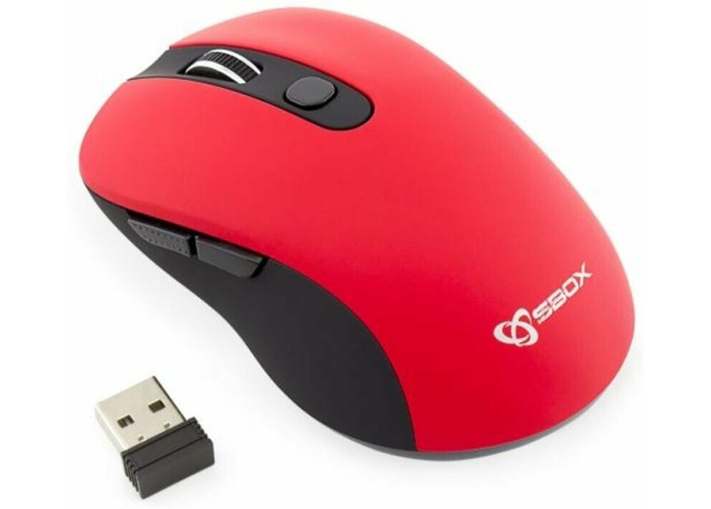 Sbox draadloze muis WM-911-rood Sbox draadloze muis WM-911-rood