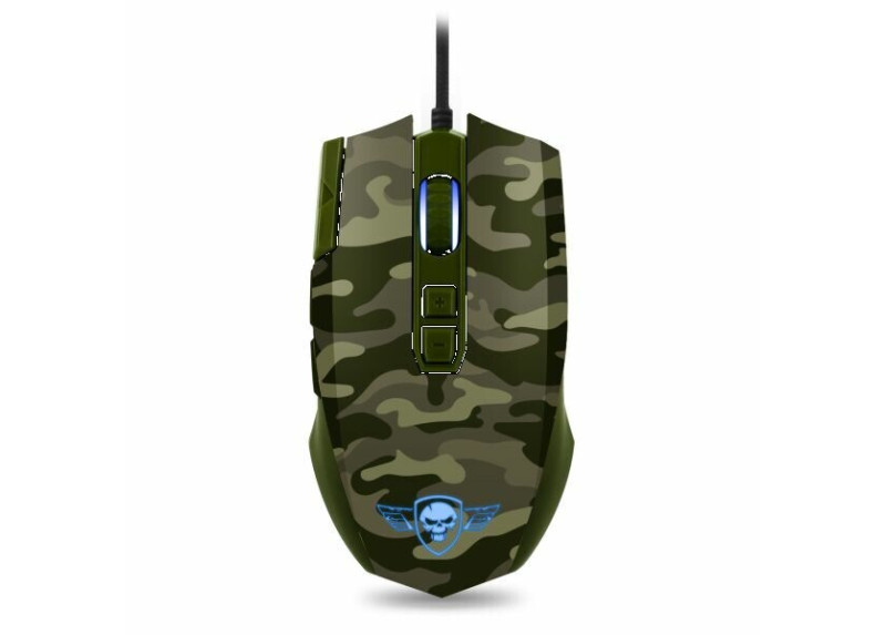 Spirit of Gamer Elite M50 army edition 4000 dpi gaming muis met LED verlichting Spirit of Gamer Elite M50 army edition 4000 dpi gaming muis met LED verlichting