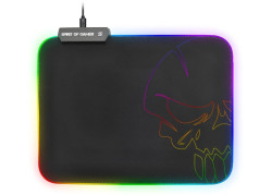 RGB gaming muismat - medium formaat - 30 x 23 x 0,3 cm
