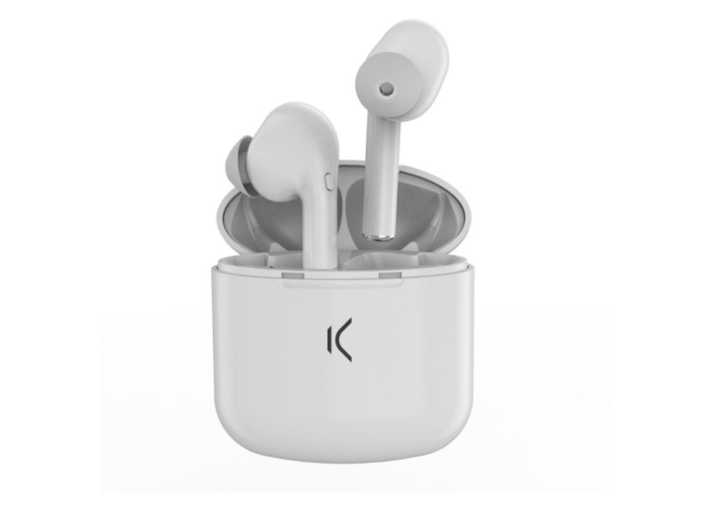 KSIX TRUE BUDS - Draadloze oordopjes met microfoon en case - Wit KSIX TRUE BUDS - Draadloze oordopjes met microfoon en case - Wit