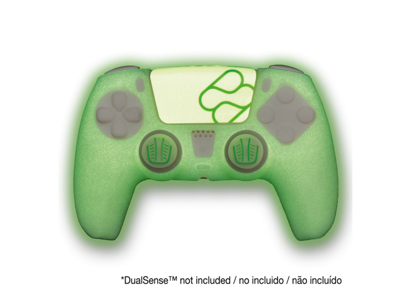Playstation 5 - Siliconen controller skin en thumb grips voor PS5 DualSense controller - Glow in the Dark Playstation 5 - Siliconen controller skin en thumb grips voor PS5 DualSense controller - Glow in the Dark