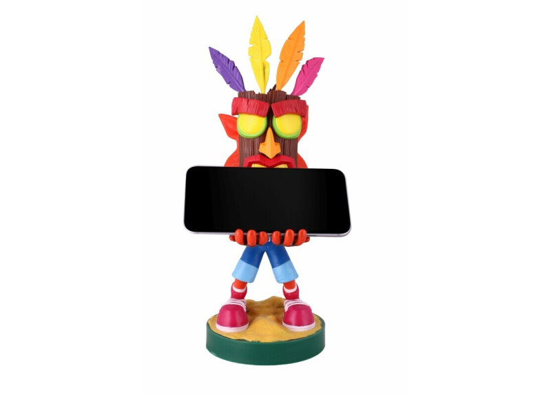 Cable Guy Crash Aku Aku telefoonhouder - game controller stand met usb oplaadkabel 8 inch Cable Guy Crash Aku Aku telefoonhouder - game controller stand met usb oplaadkabel 8 inch