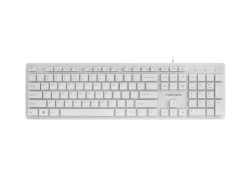 Natec Discus slim compact toetsenbord US Layout - Wit