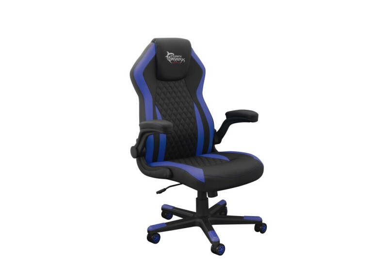 White Shark gaming stoel dervish zwart-blauw White Shark gaming stoel dervish zwart-blauw