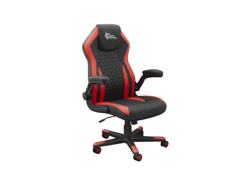 White Shark gaming stoel dervish zwart-rood White Shark gaming stoel dervish zwart-rood