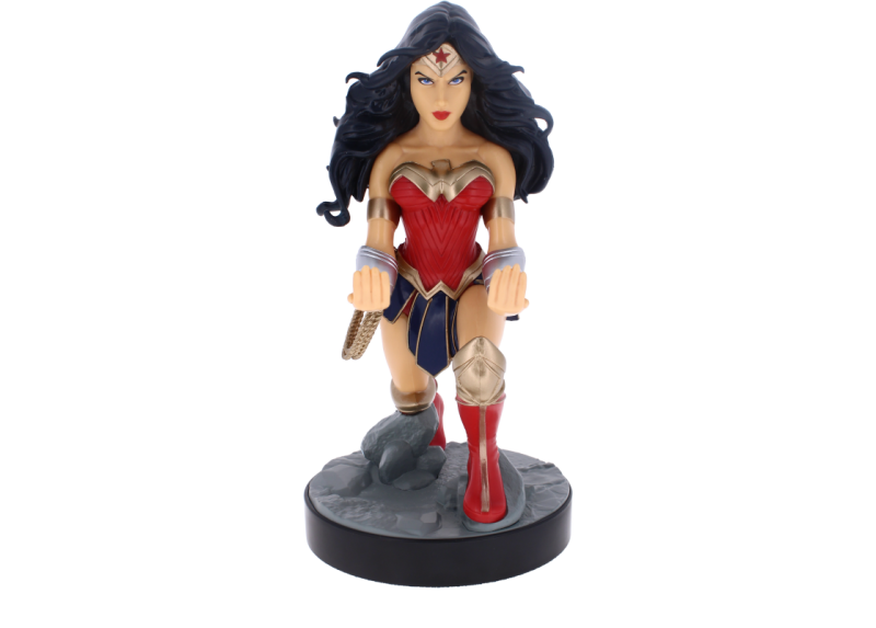Cable Guy Wonder Woman telefoon en game controller houder met usb oplaadkabel Cable Guy Wonder Woman telefoon en game controller houder met usb oplaadkabel