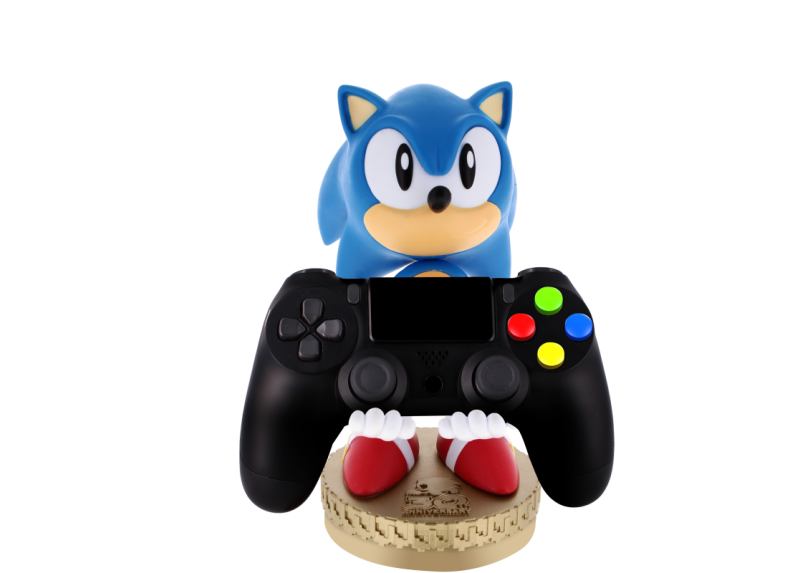 Cable Guy Super Sonic 30th Anniversary - Special Edition telefoon- en game controller houder met usb oplaadkabel Cable Guy Super Sonic 30th Anniversary - Special Edition telefoon- en game controller houder met usb oplaadkabel