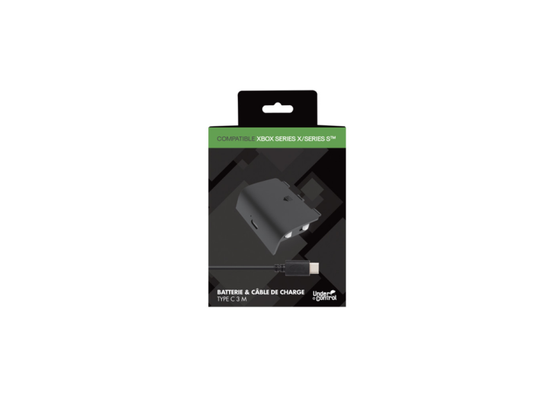Under Control Oplaadkabel en batterij voor de Xbox Series X/S 3 meter - Zwart Under Control Oplaadkabel en batterij voor de Xbox Series X/S 3 meter - Zwart