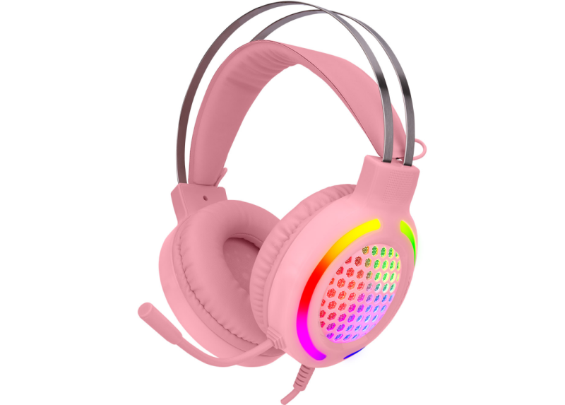 Snopy SN-GX82 Pinky PC Gaming Headset LED Roze Snopy SN-GX82 Pinky PC Gaming Headset LED Roze