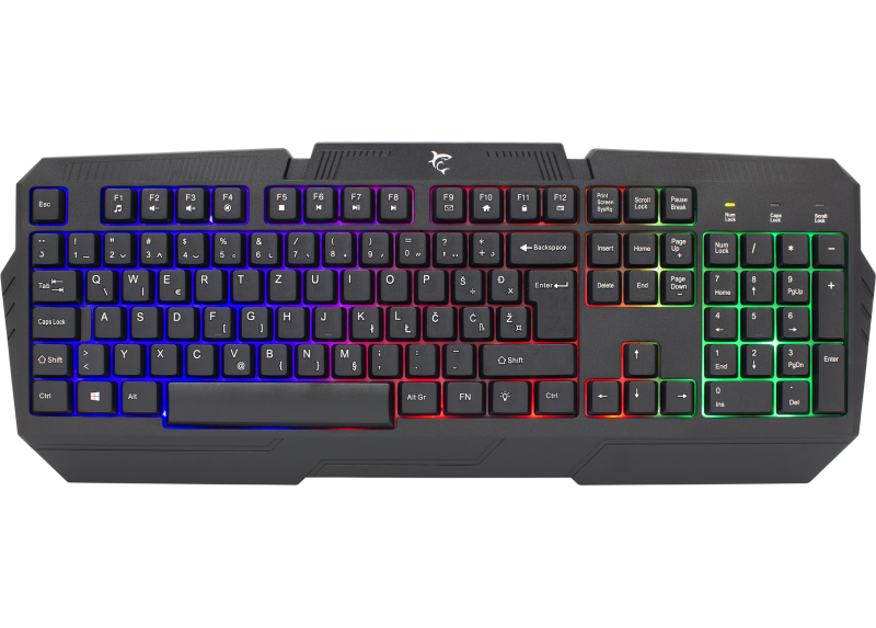 White Shark Dakota gaming keyboard met verlichting - US layout White Shark Dakota gaming keyboard met verlichting - US layout