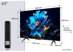 TCL 43P7K 43" | Ultra HD 4K QLED Smart TV (2025) | Google TV + Wifi | Dolby Vision & HDR10 | Quantum Dot Technologie | 60Hz