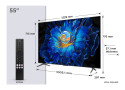 TCL 55C6KS 55" | Ultra HD 4K QD-Mini LED Smart TV (2025) | Google TV + Wifi | Dolby Vision | Local Dimming | 60Hz