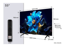 TCL 55P7K 55" | Ultra HD 4K QLED Smart TV (2025) | Google TV + Wifi | Dolby Vision & HDR10 | 60Hz