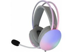 White Shark Firefly RGB | On-Ear Gaming Headset | 3,5mm Connector & USB-A | Wit