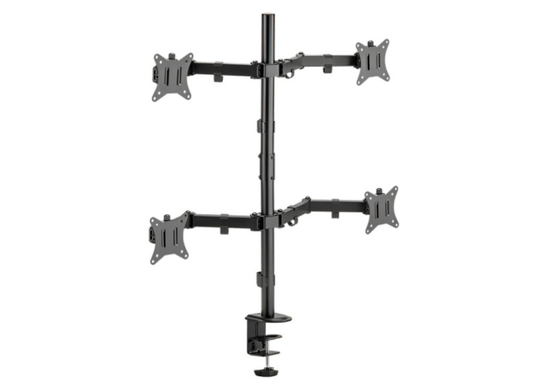 SBOX LCD-352/4-2 | Verstelbare Monitor-bureaubeugel | Tot 32" | Max 9kg | VESA 100x100 | 4 Monitoren