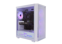 White Shark WARHEAD | Midi Tower Case | Inclusief 4 RGB Fans | Wit