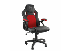 White Shark KING&#039;S THRONE | Universele Gamestoel | Gestoffeerde Gevoerde Zitting | Zwart/Rood