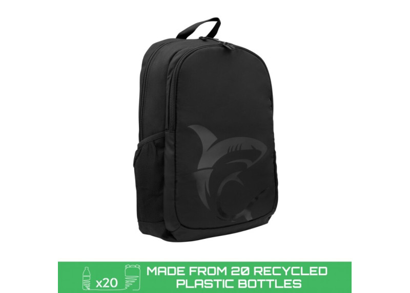 White Shark SCOUT 15.6" Gaming Laptop Rugzak | Gemaakt van Gerecycled Plastic | Zwart