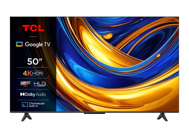 TCL 50P61B 50" | 4K Ultra HD LED Smart TV | Google TV + Wifi | HDR10 | Elegant Design | 60Hz