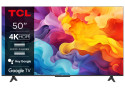 TCL 50P655 50" | 4K Ultra HD LED Smart TV | Google TV + Wifi | HDR10 | Elegant Design | 60Hz
