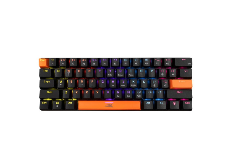 Baracuda Dolphin RGB 60% | Bedraad Gaming Toetsenbord | Anti-Ghosting | QWERTY | Zwart