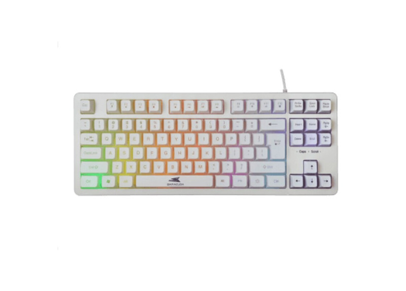 Baracuda KRILL RGB | Tenkeyless Bedraad Gaming Toetsenbord | QWERTY | Wit