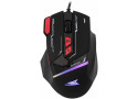 Baracuda MANTA RGB | Bekabelde Gaming Muis | Rechtshandig | USB-A | 12800 DPI | Zwart