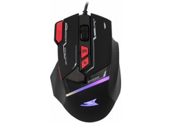 Baracuda MANTA RGB | Bekabelde Gaming Muis | Rechtshandig | USB-A | 12800 DPI | Zwart