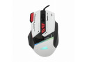 Baracuda MANTA RGB | Bekabelde Gaming Muis | Rechtshandig | USB-A | 12800 DPI | Wit