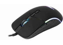 Baracuda NAUTILUS RGB | Bekabelde Gaming Muis | Rechtshandig | USB-A | 12800 DPI | Zwart